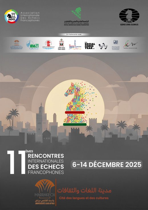 Marrakech (Maroc) - 11° Rencontres Internationales des Échecs Francophones
